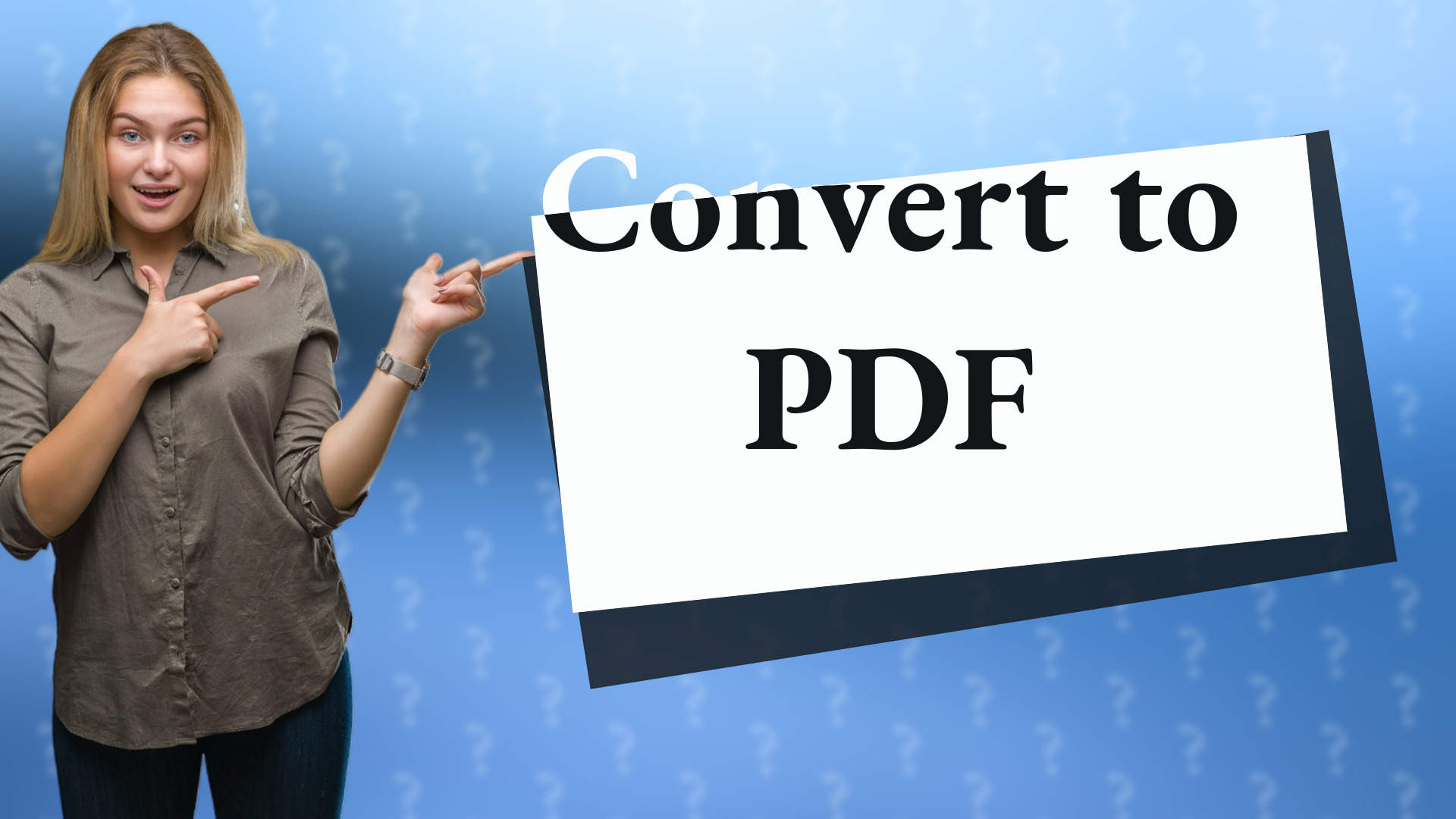 Convert to PDF