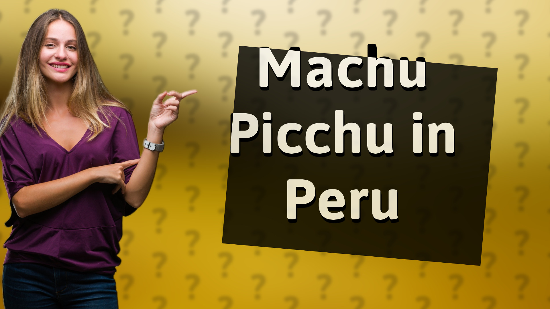 Machu Picchu in Peru