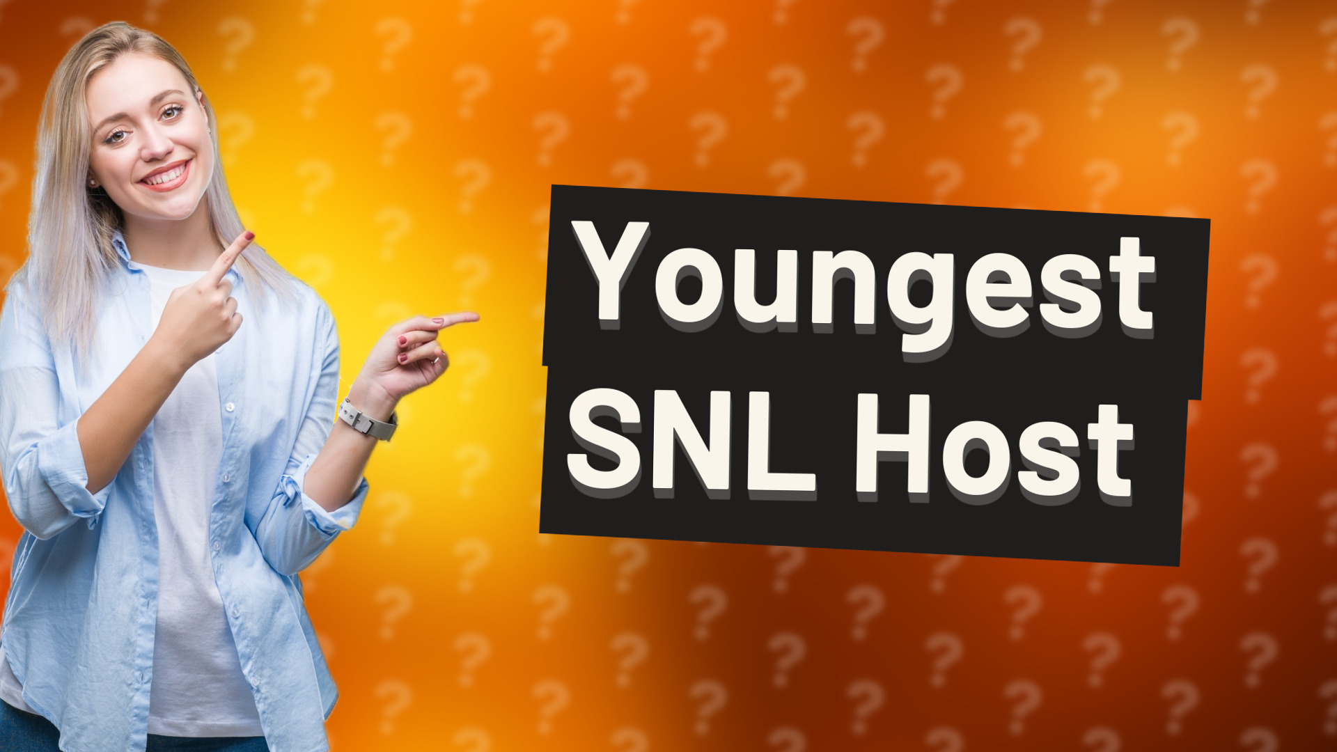 Youngest SNL Host