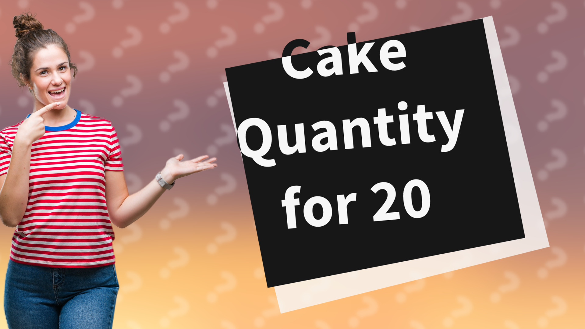 Cake Quantity for 20