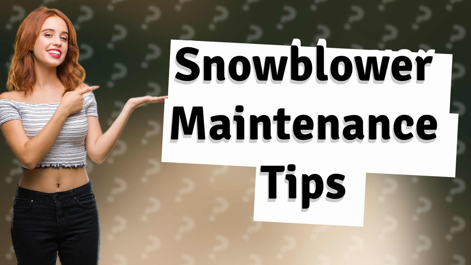 Snowblower Maintenance Tips