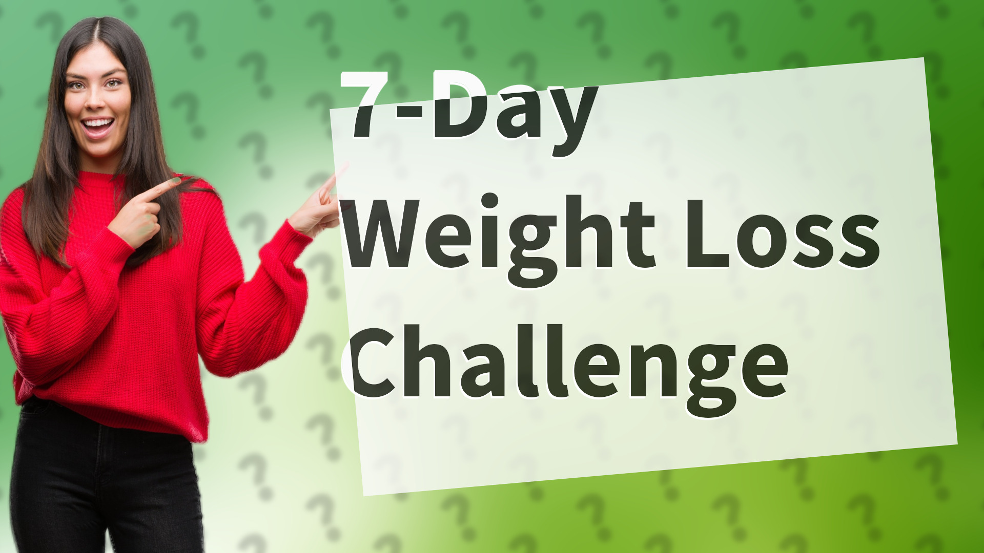 7-Day Weight Loss Challenge