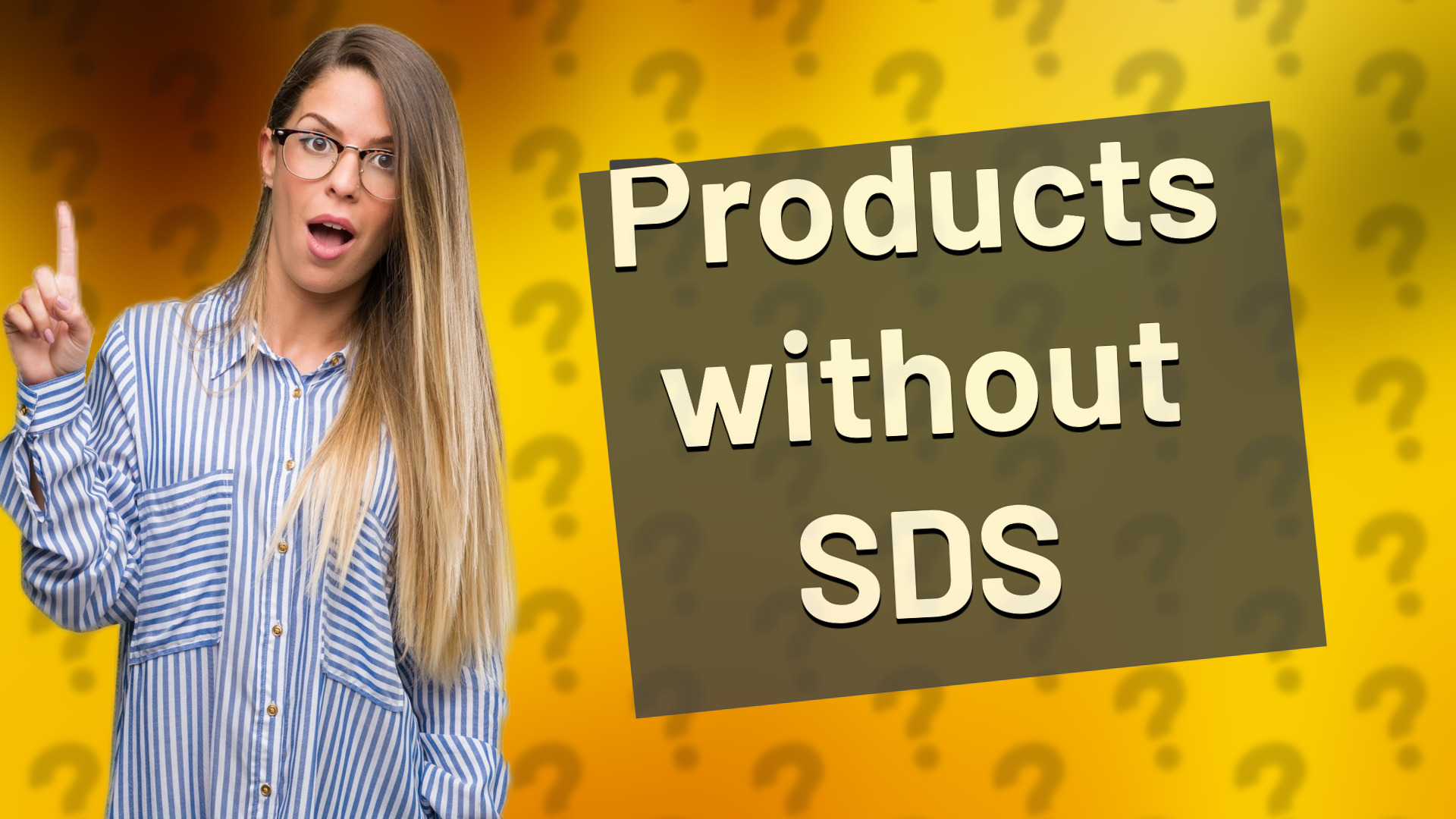 Products without SDS