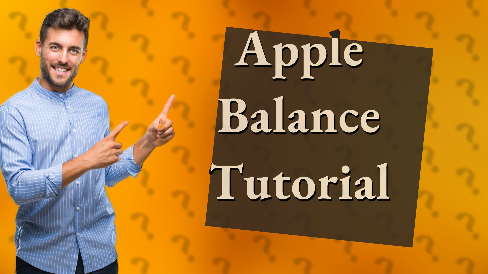 Apple Balance Tutorial