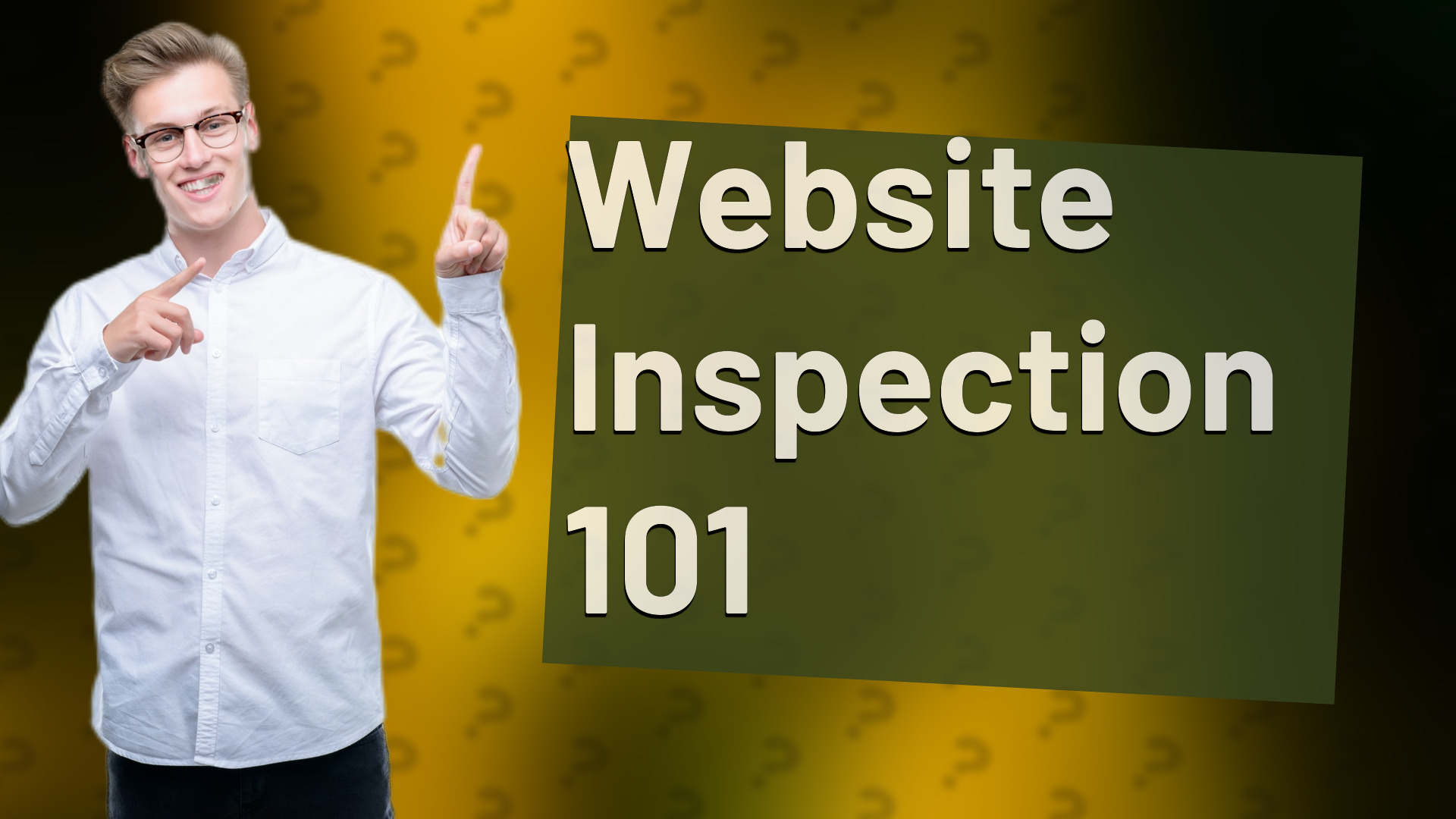 Website Inspection 101