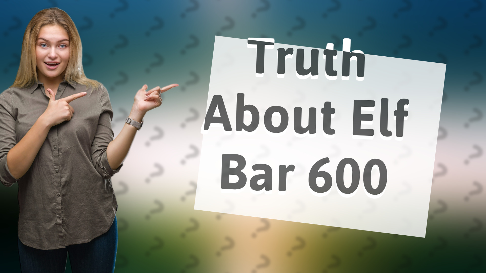 Truth About Elf Bar 600
