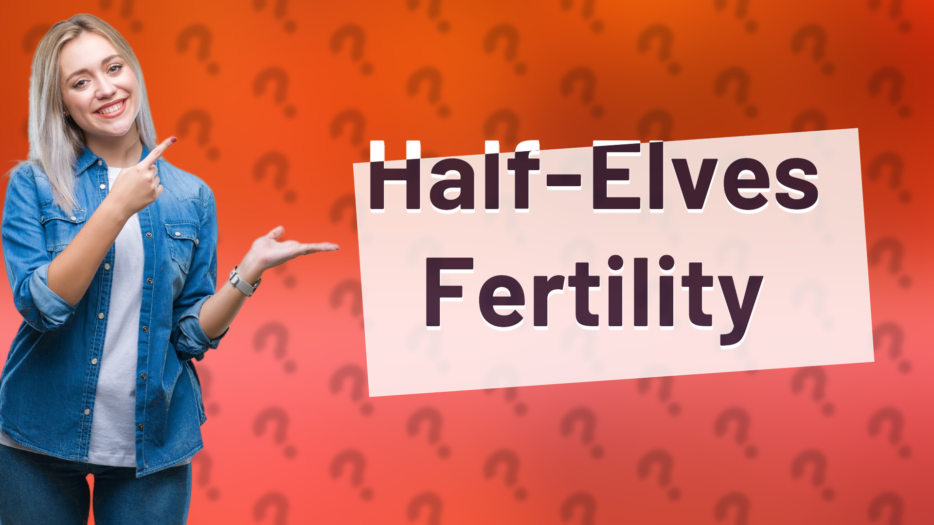 Half-Elves Fertility