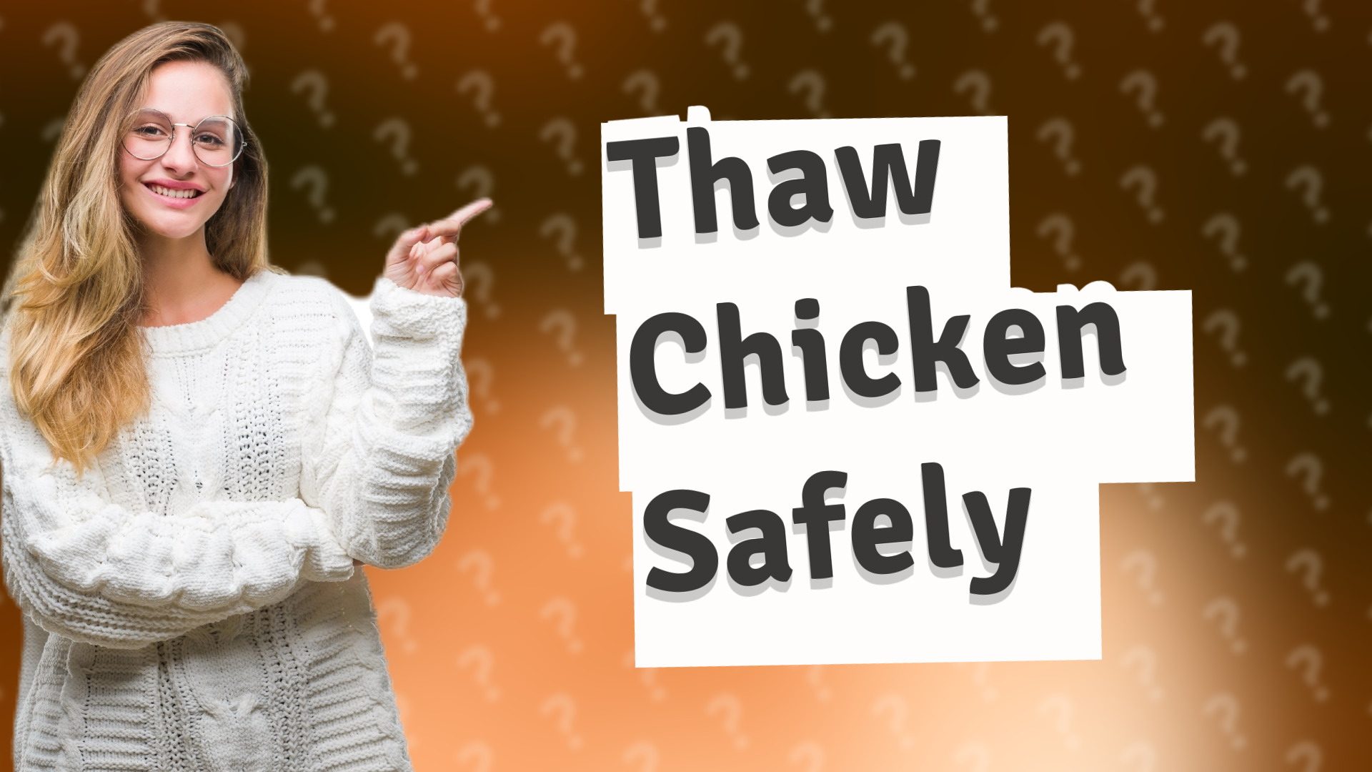 Thaw Chicken Safely