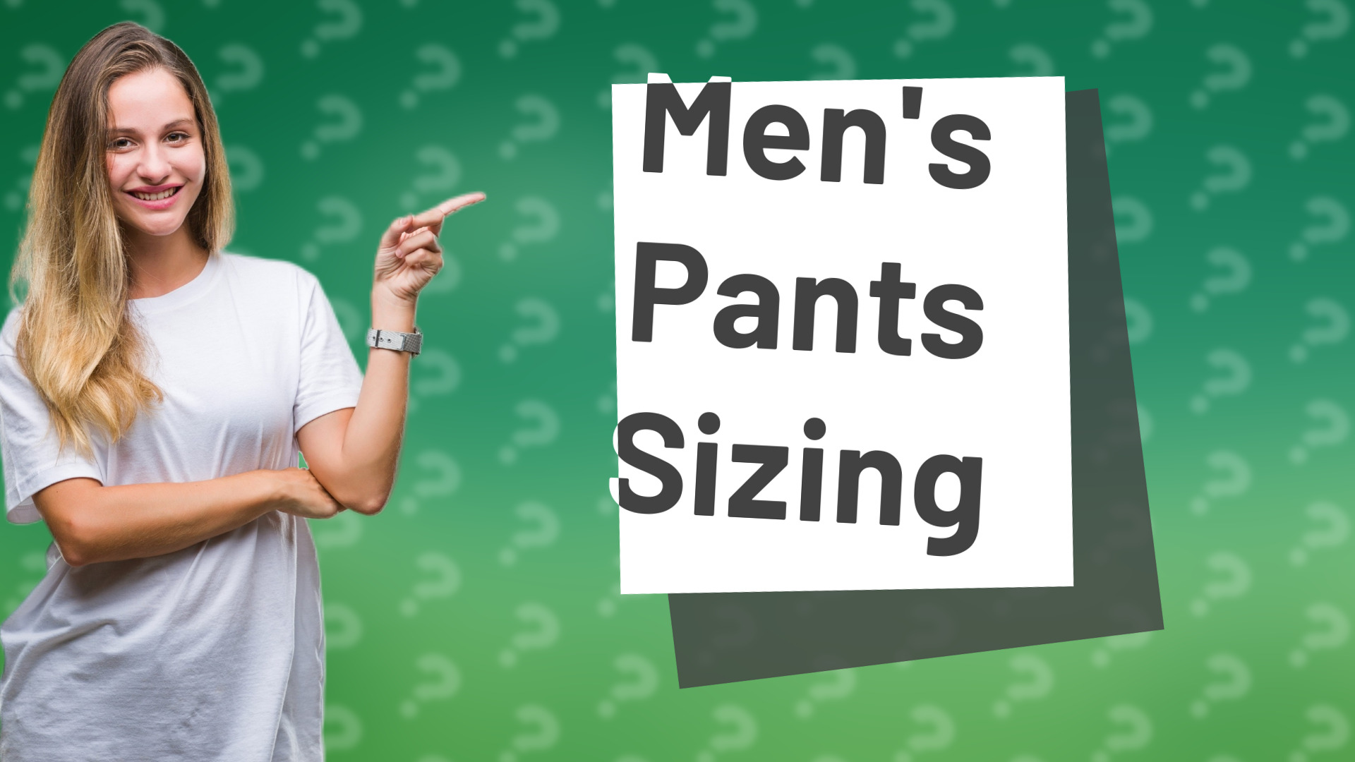 Men's Pants Sizing