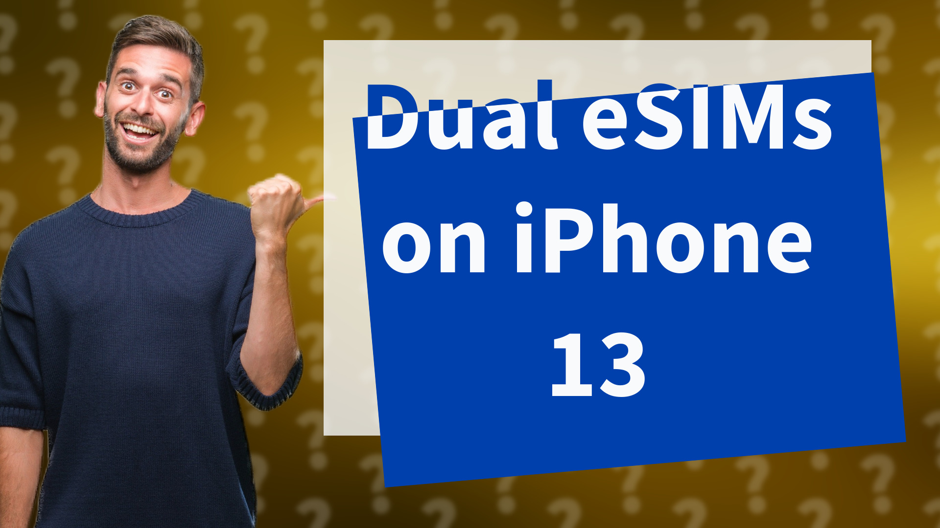 Dual eSIMs on iPhone 13