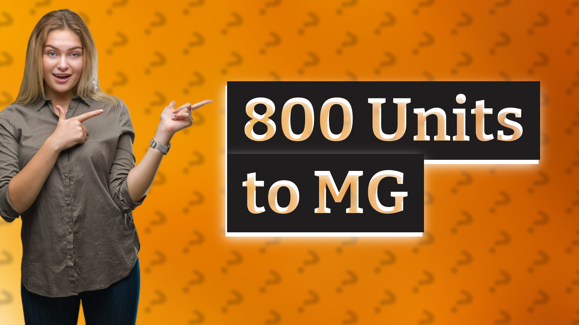 800 Units to MG