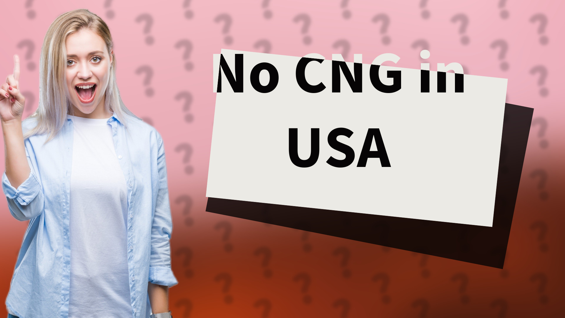 No CNG in USA