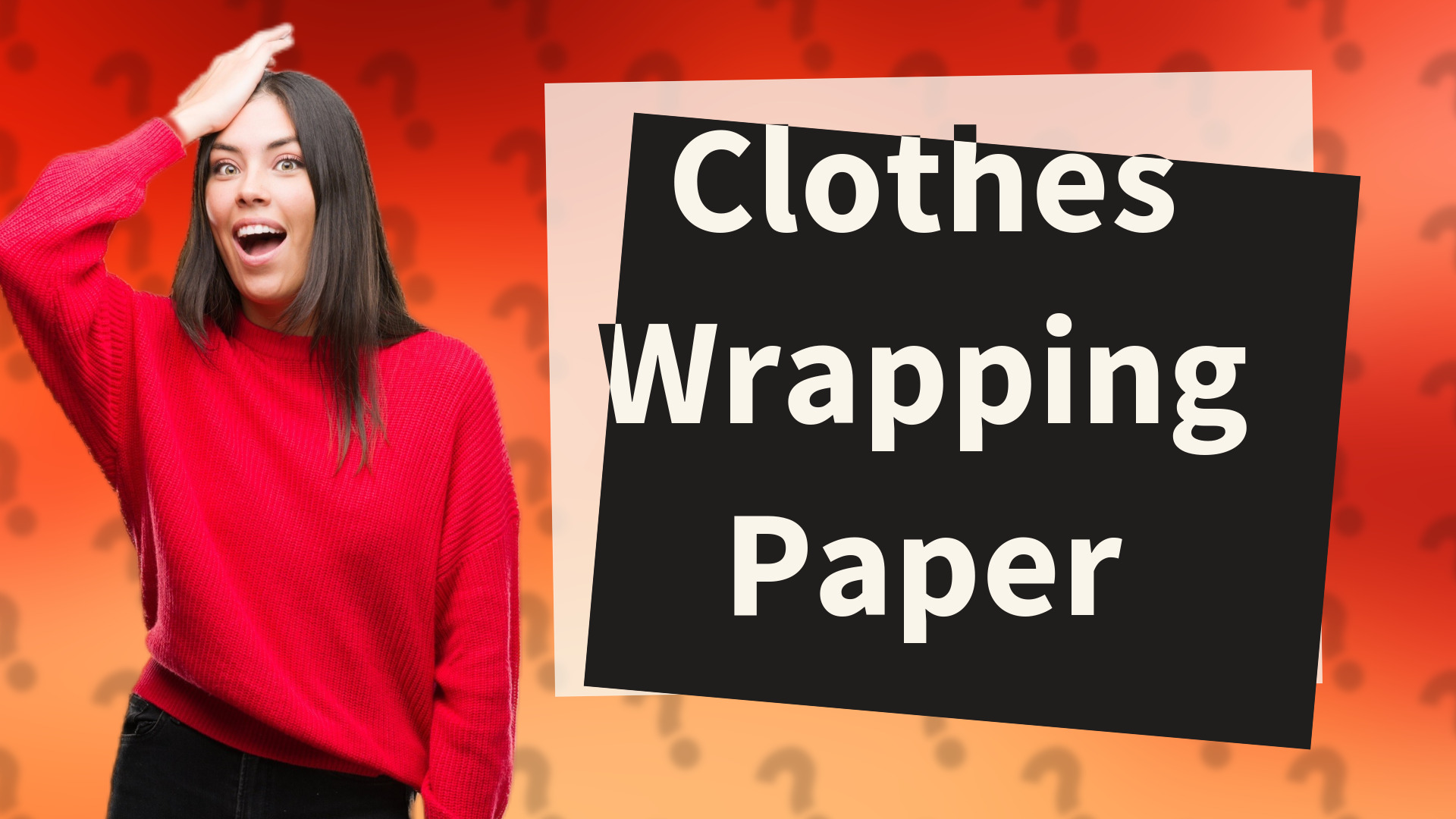Clothes Wrapping Paper