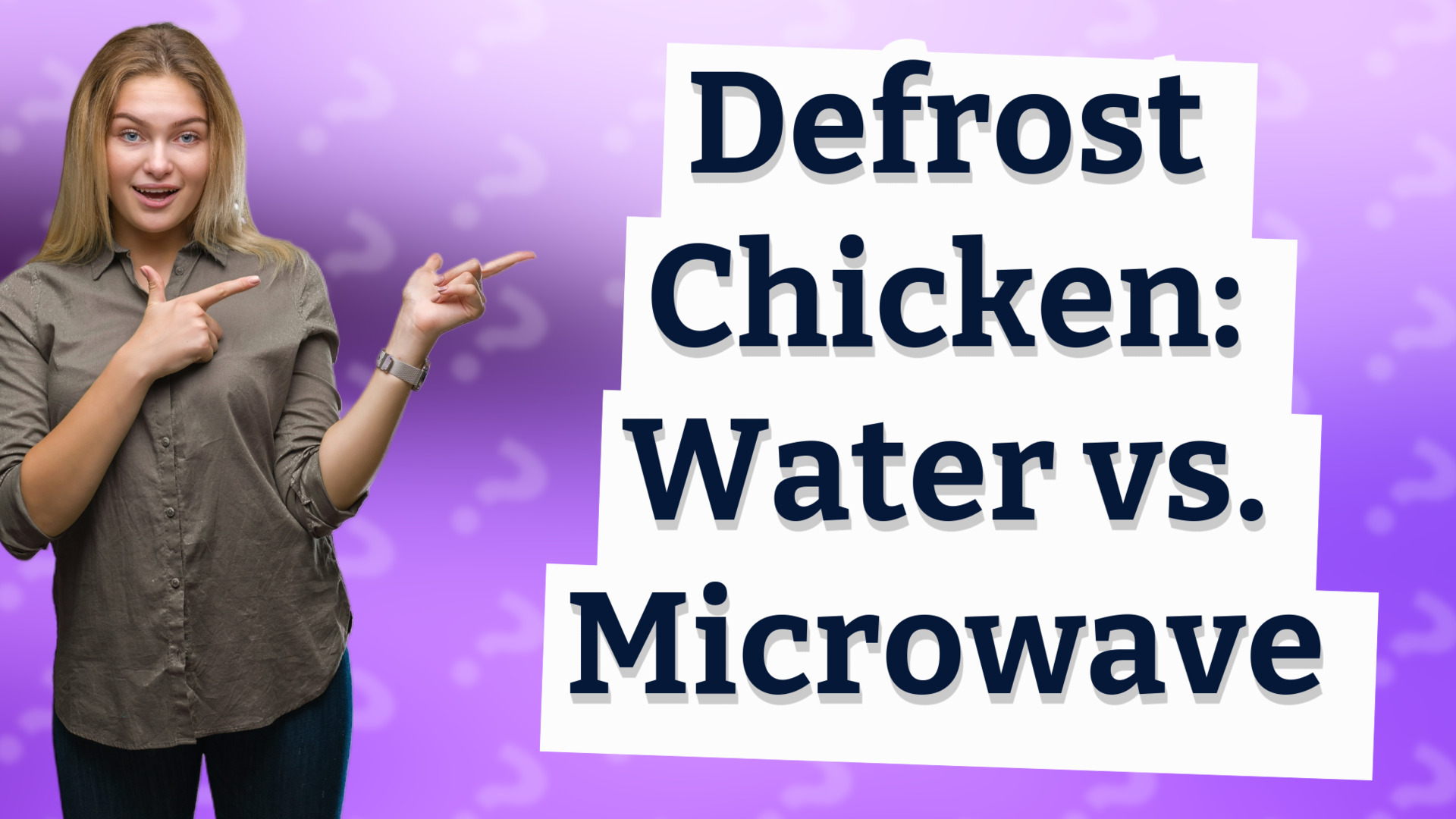 Defrost Chicken: Water vs. Microwave