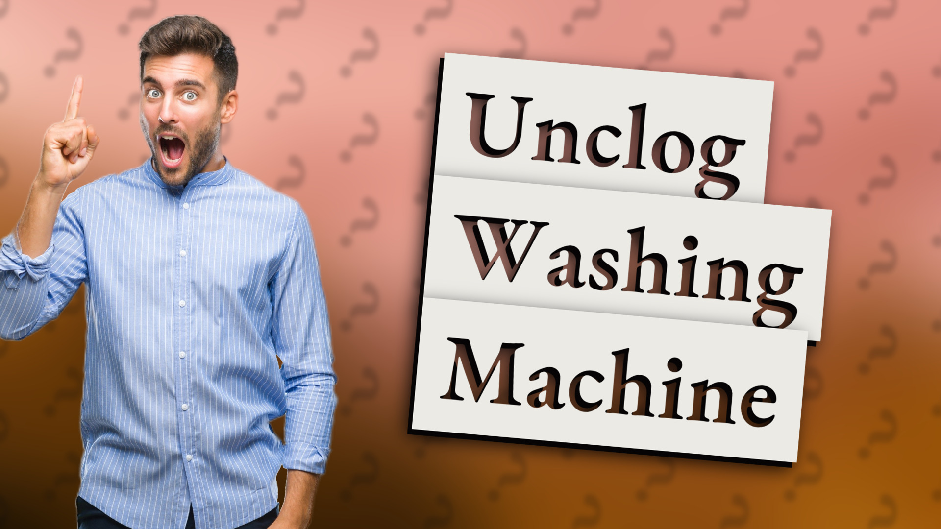 Unclog Washing Machine
