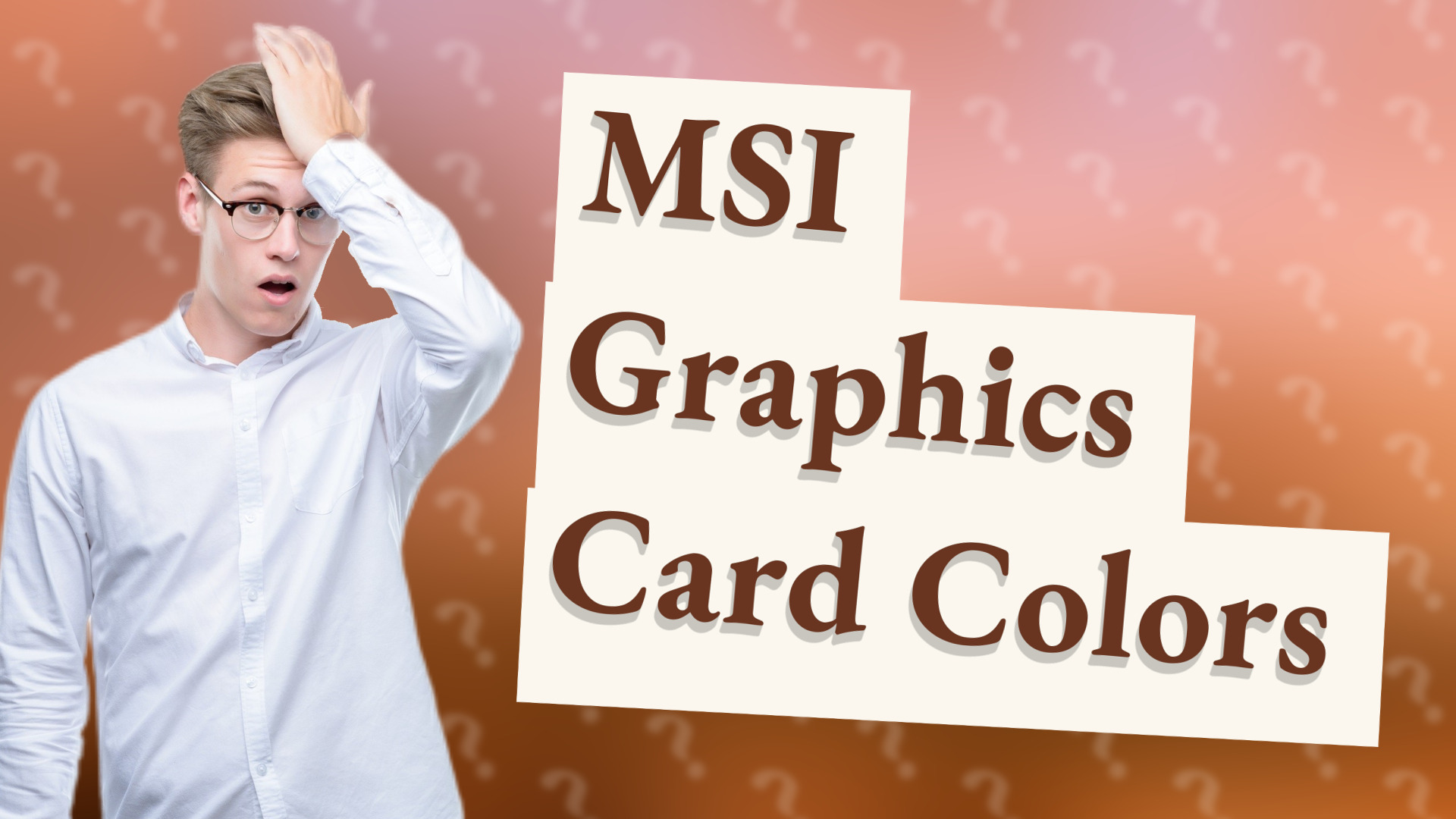 MSI Graphics Card Colors
