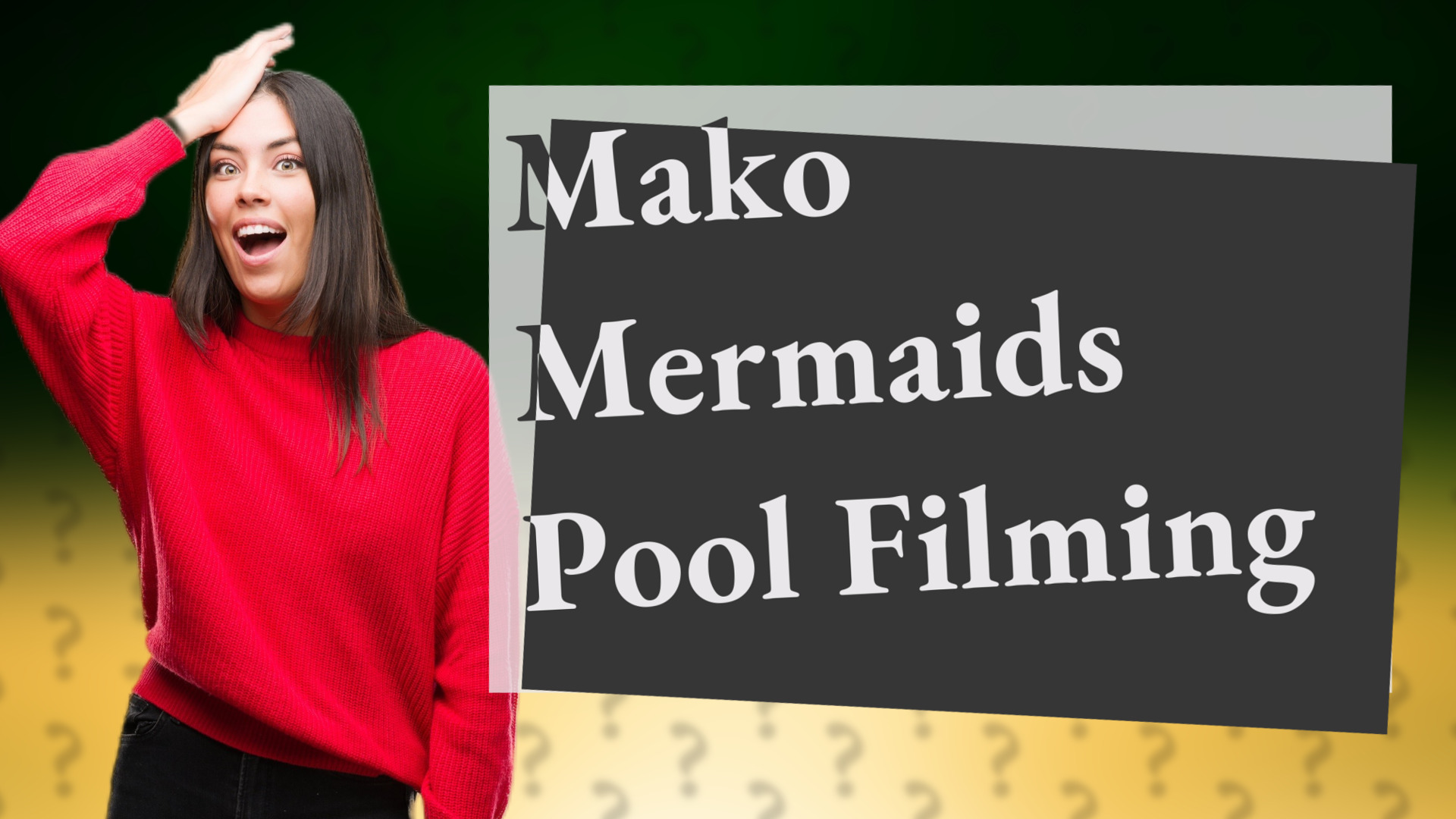 Mako Mermaids Pool Filming