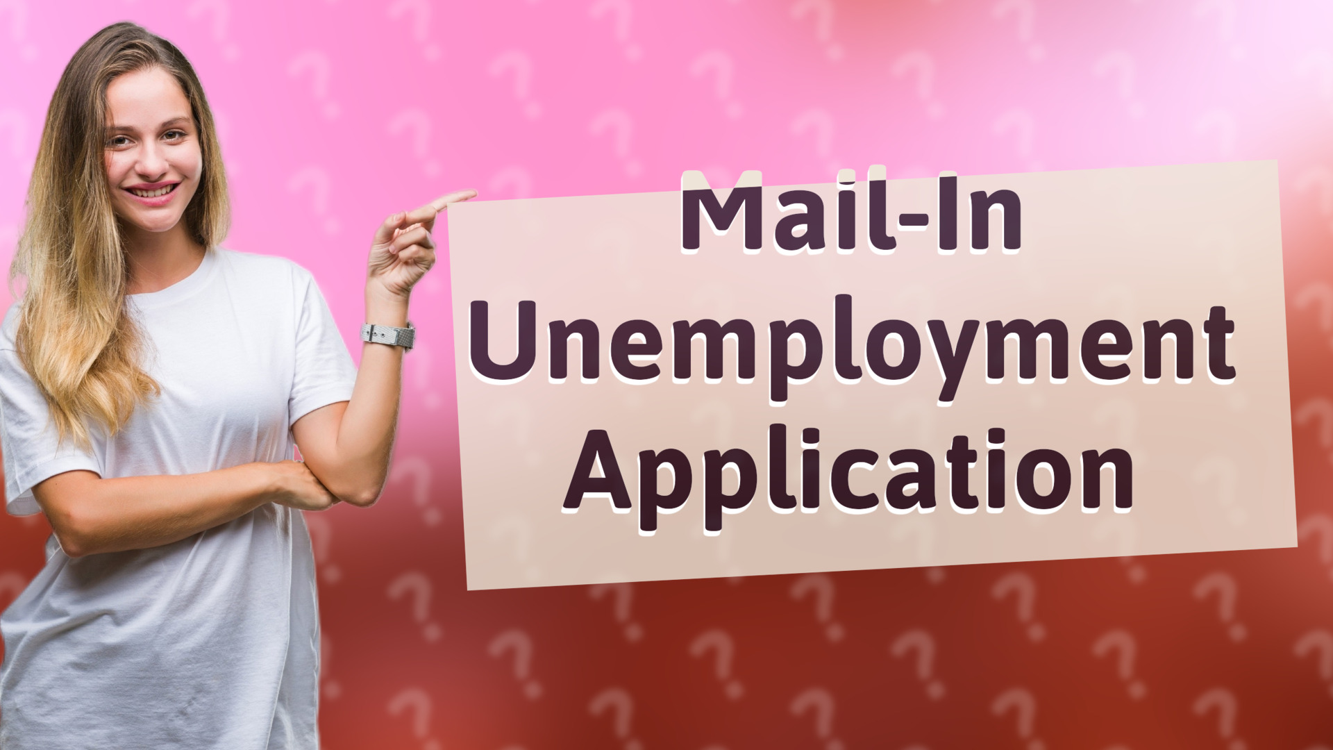 Mail-In Unemployment Application