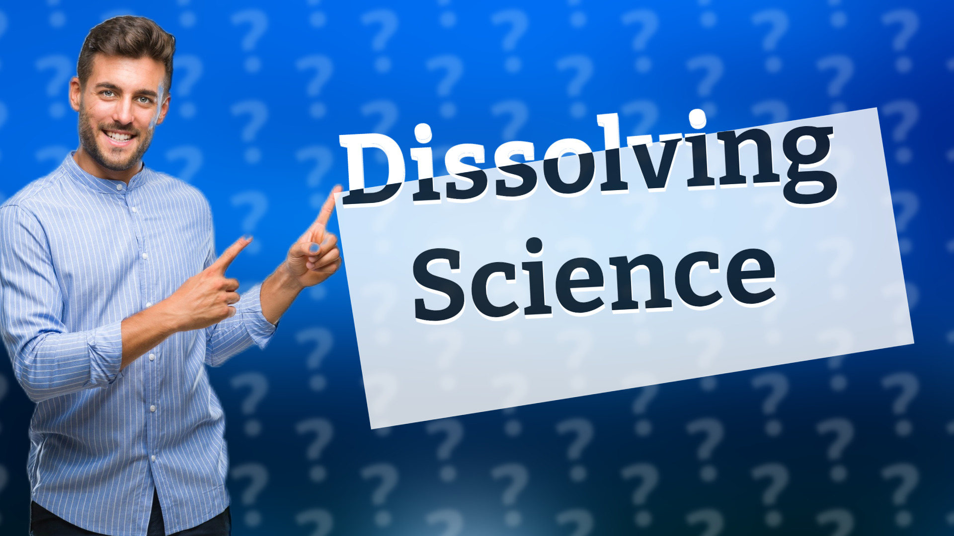 Dissolving Science