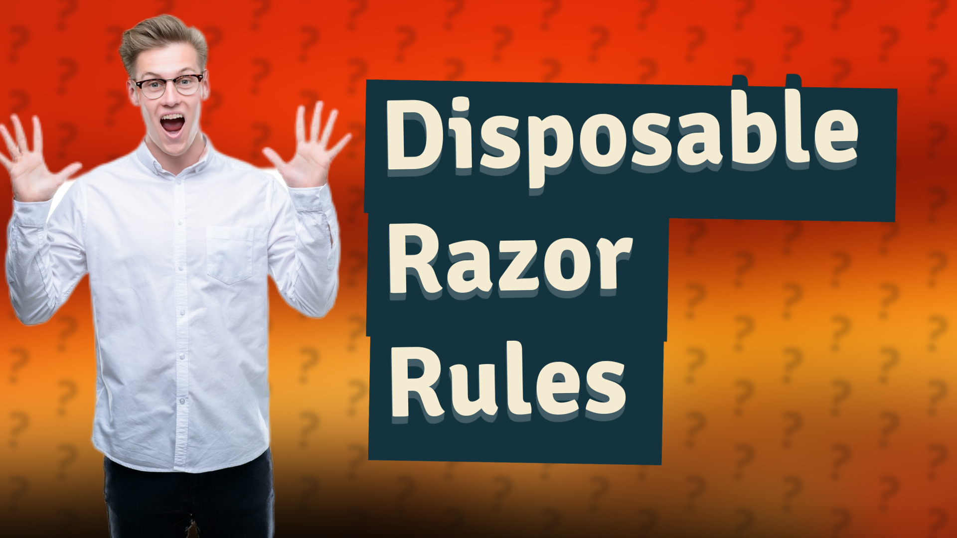 Disposable Razor Rules