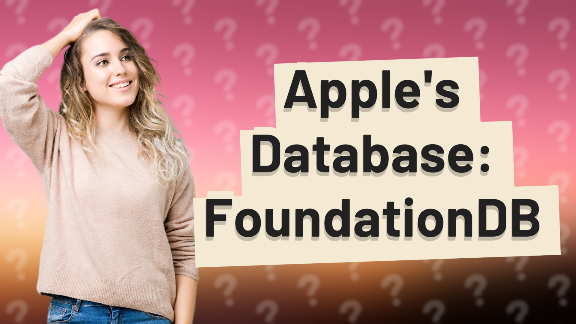 Apple's Database: FoundationDB