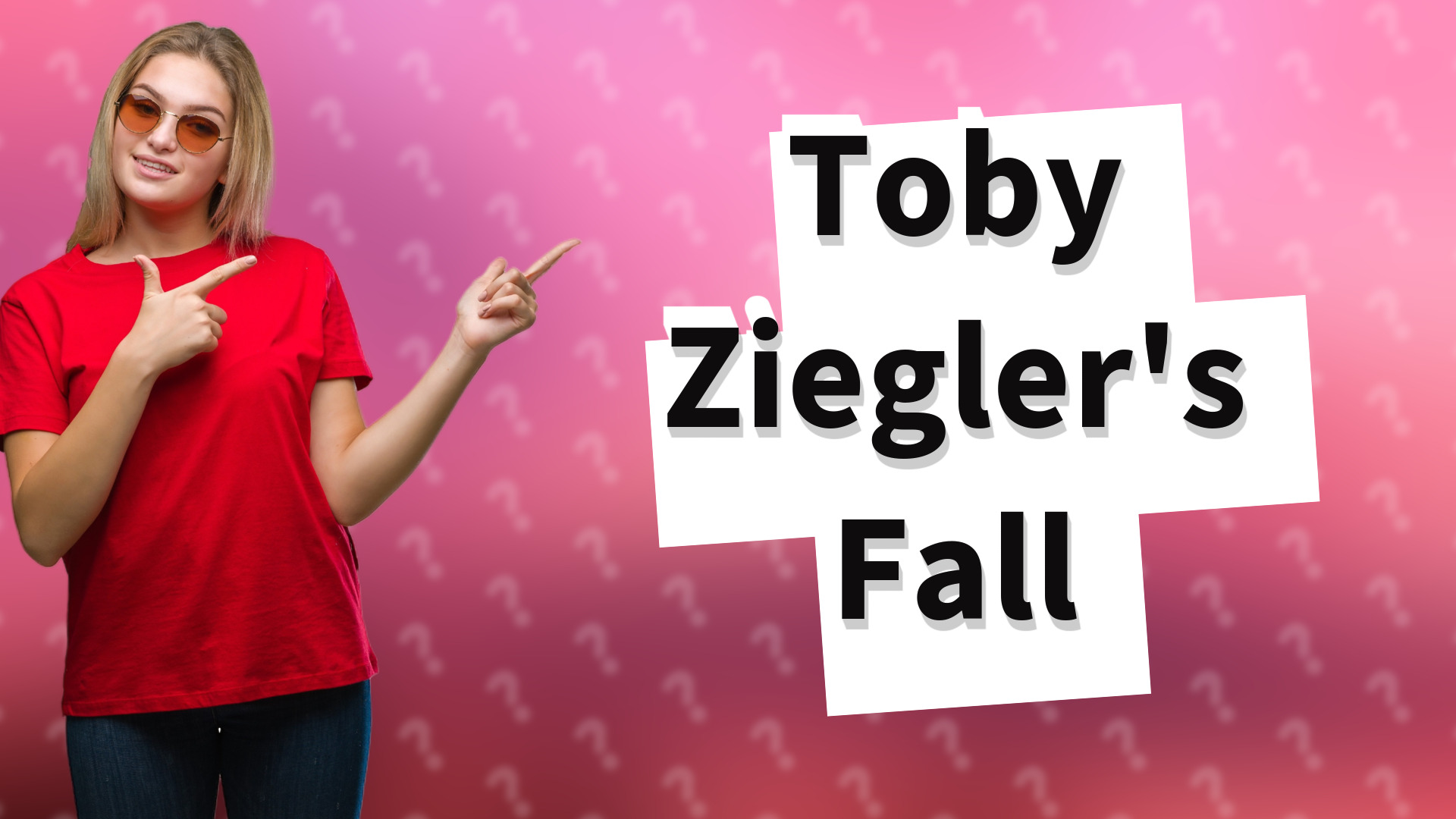 Toby Ziegler's Fall