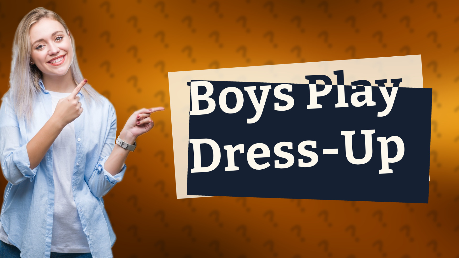 Boys Play Dress-Up