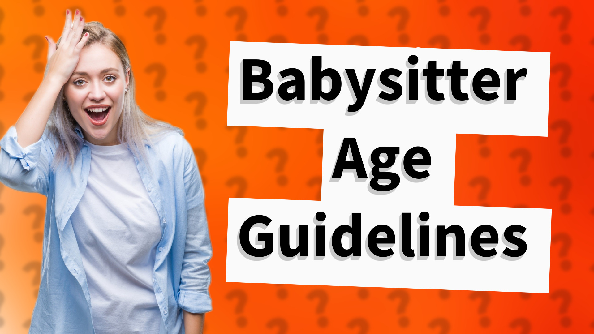Babysitter Age Guidelines