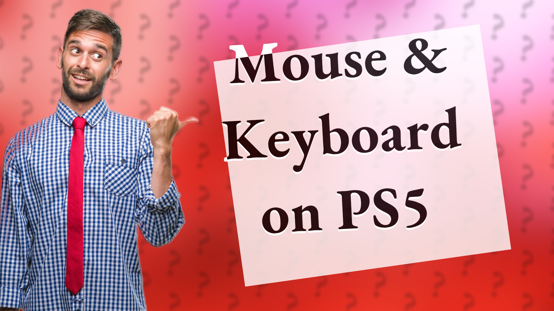 Mouse & Keyboard on PS5