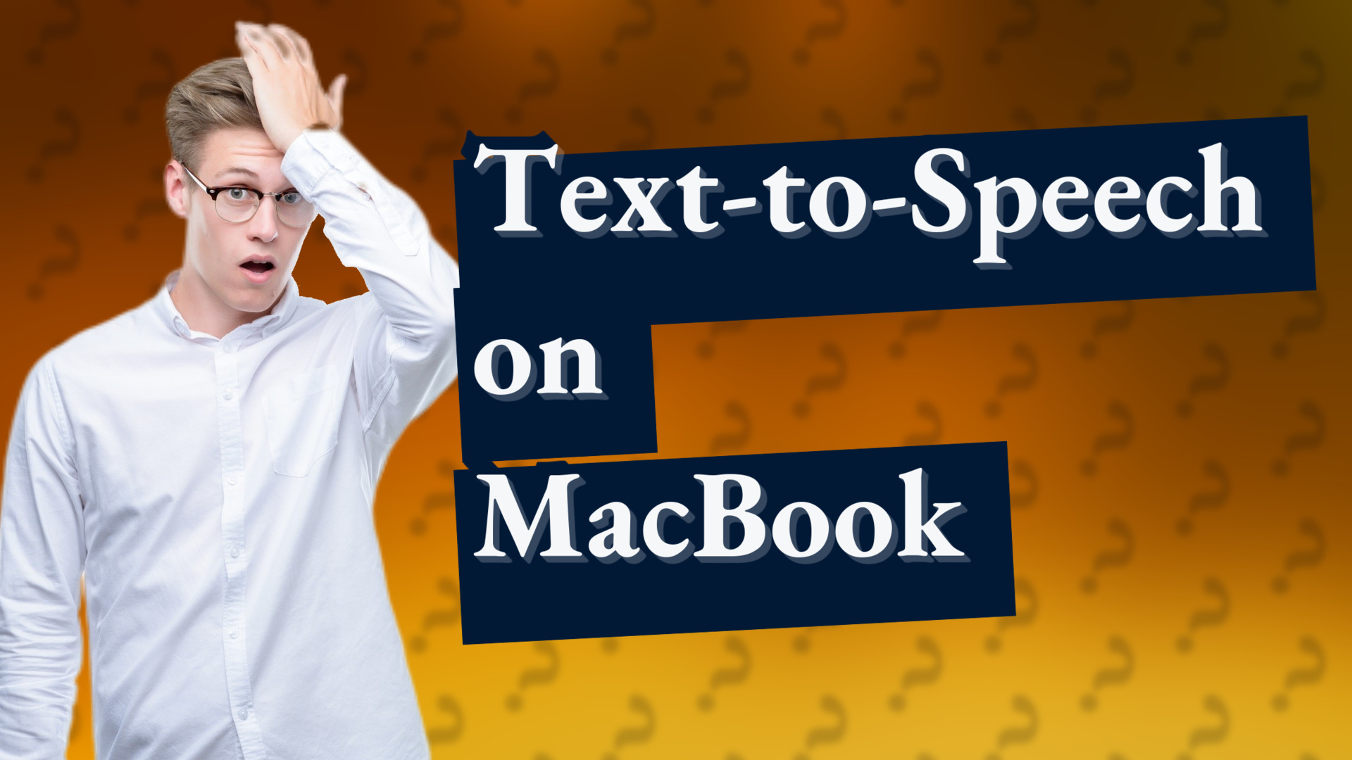 Text-to-Speech on MacBook