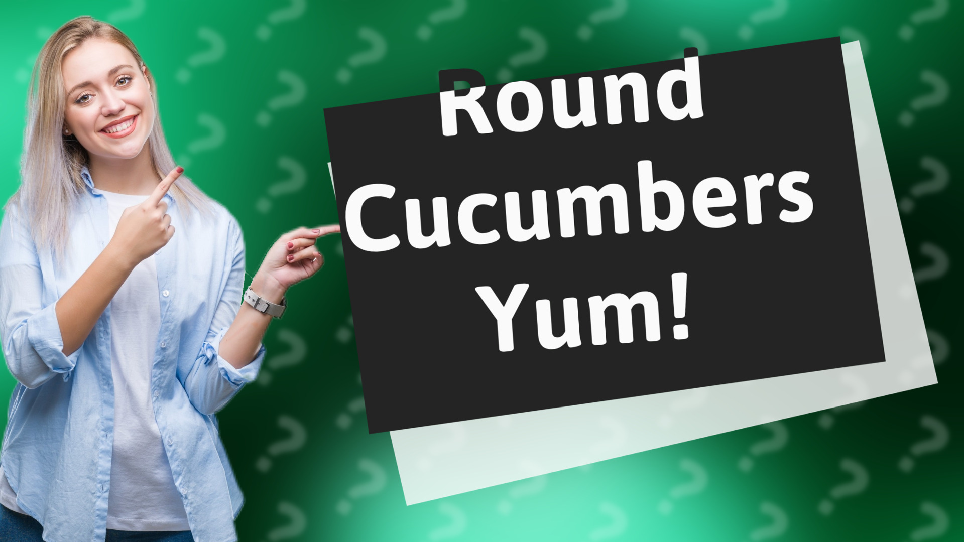 Round Cucumbers Yum!