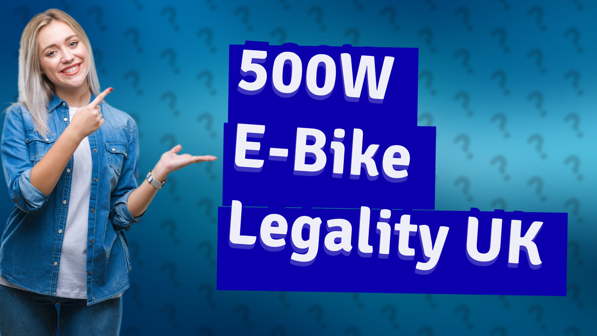 500W E-Bike Legality UK
