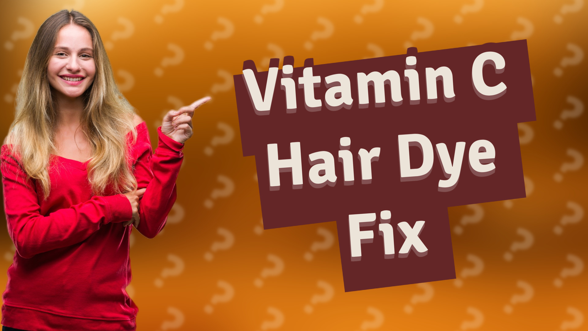 Vitamin C Hair Dye Fix