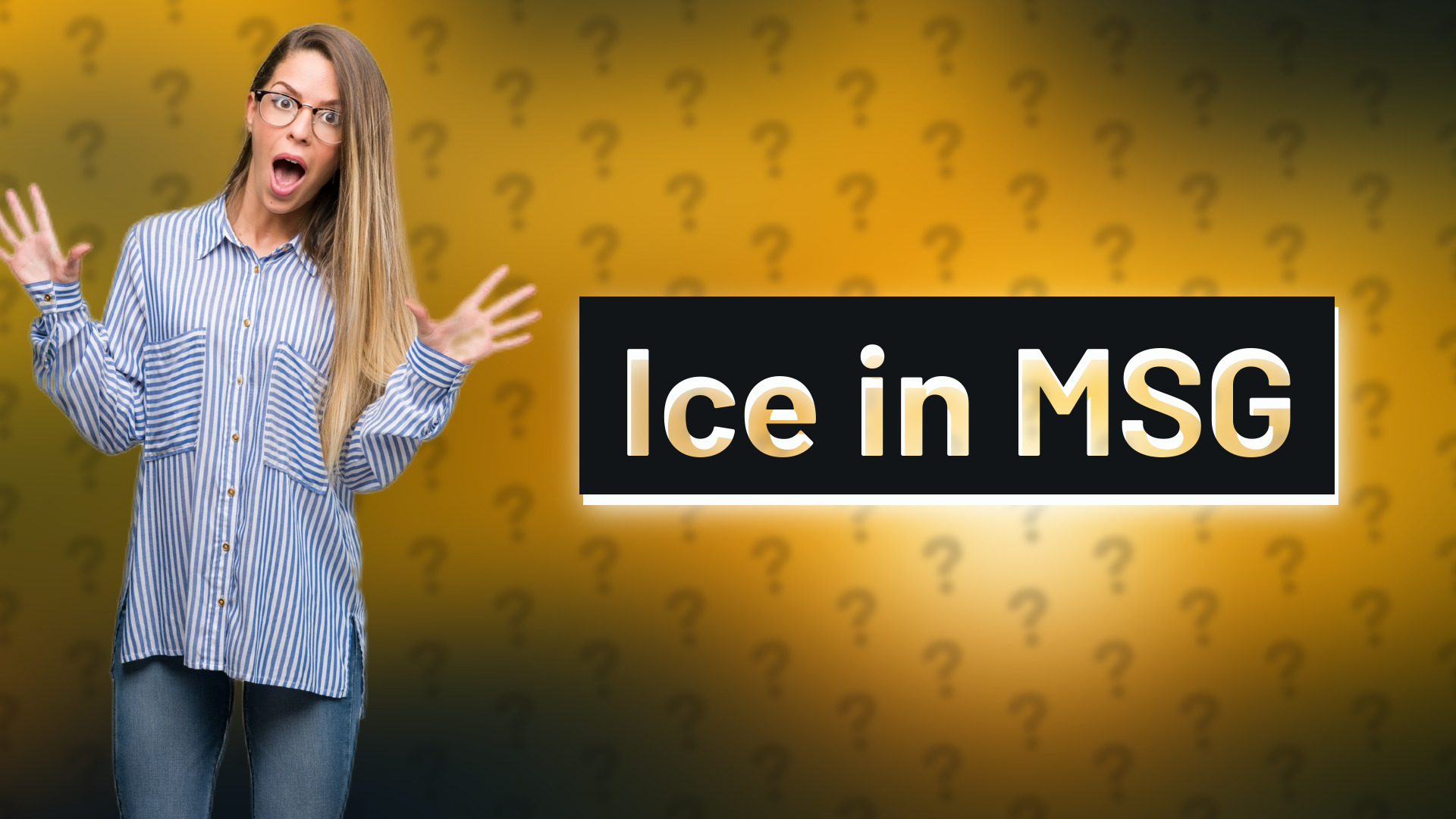 Ice in MSG