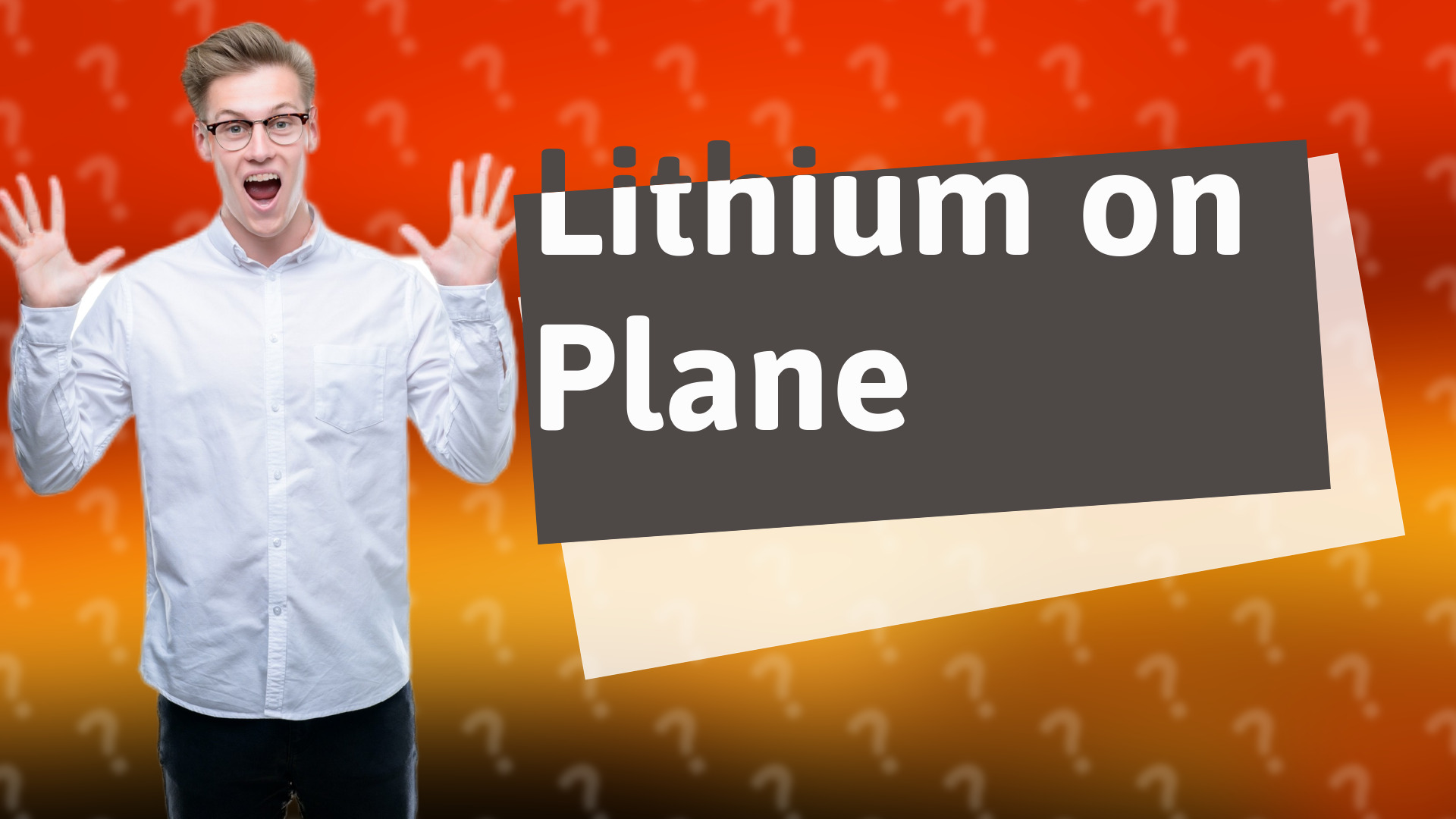 Lithium on Plane