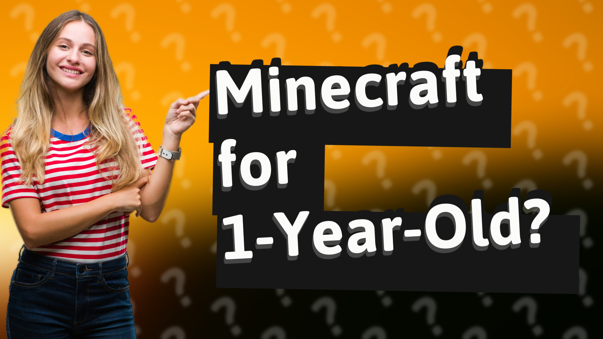 Minecraft for 1-Year-Old?