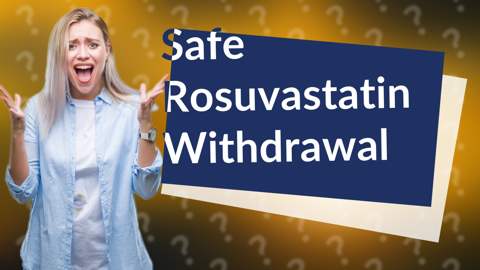 Safe Rosuvastatin Withdrawal