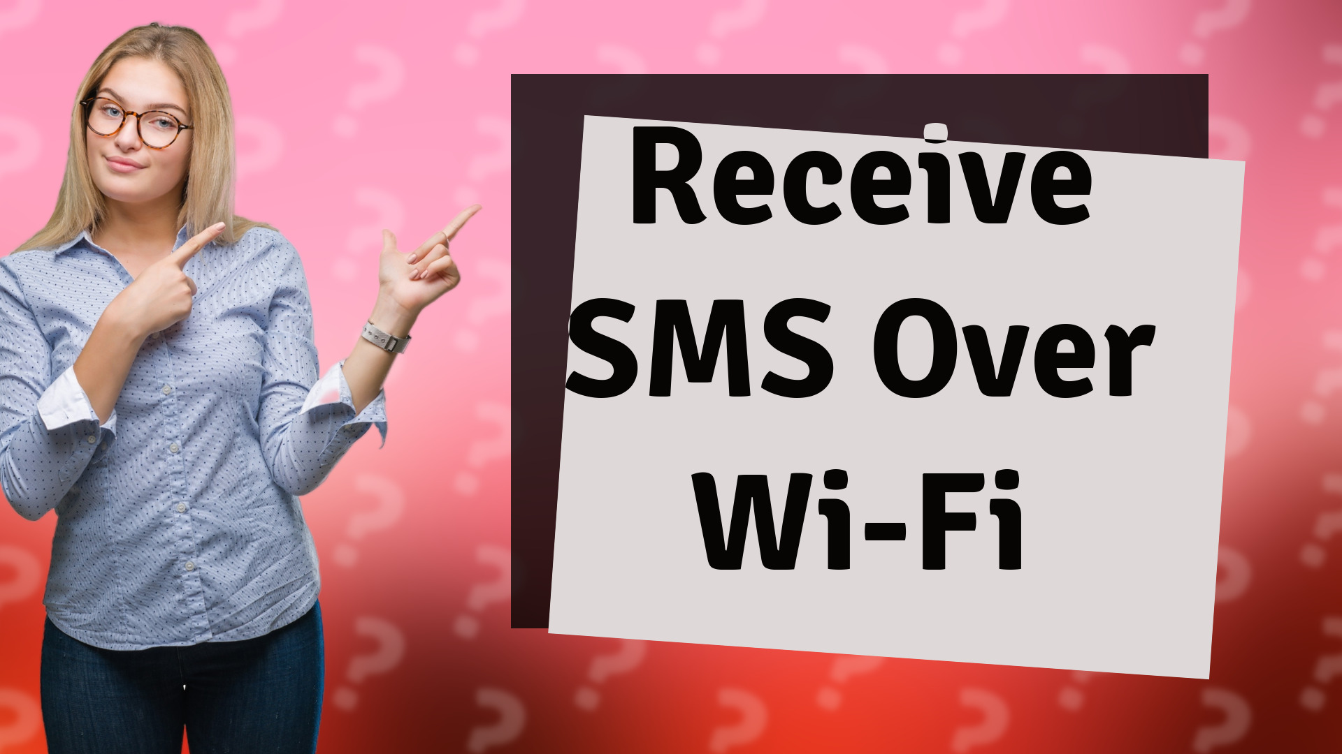 Receive SMS Over Wi-Fi