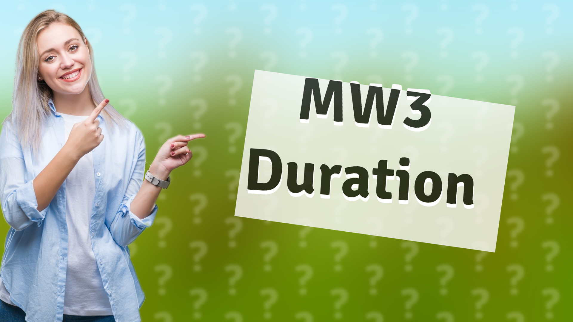 MW3 Duration