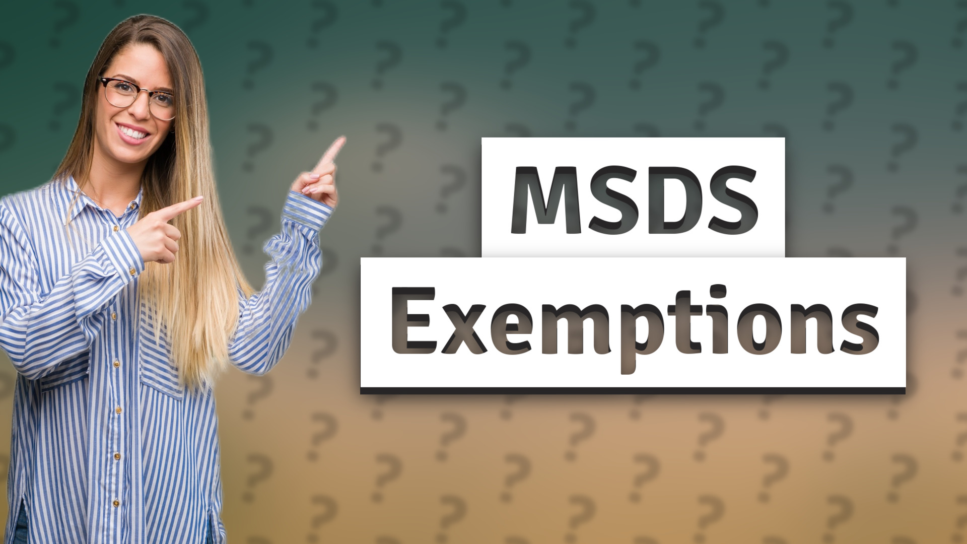 MSDS Exemptions