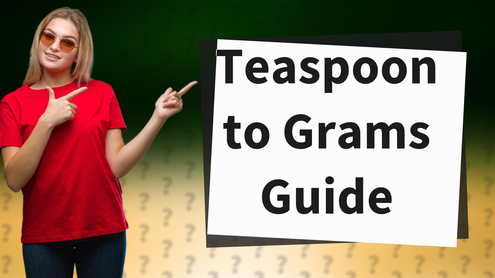 Teaspoon to Grams Guide