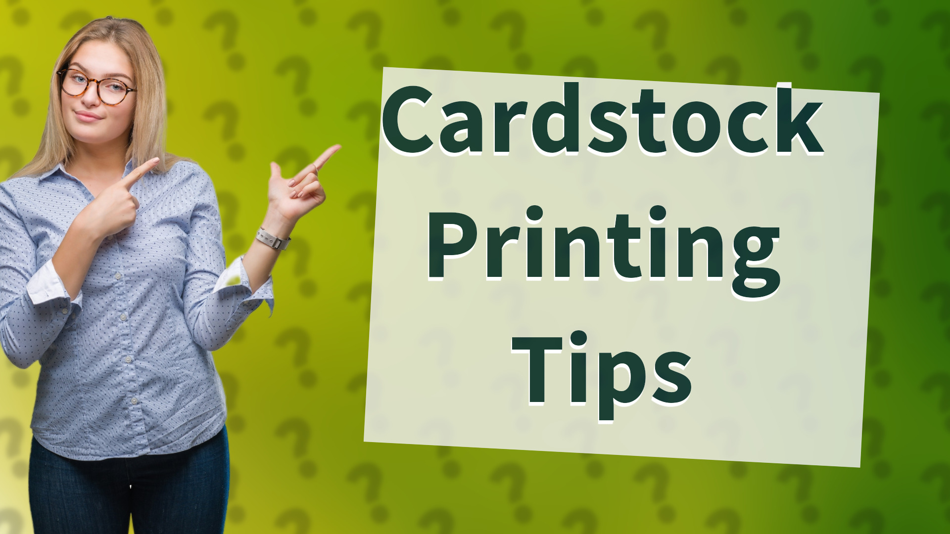 Cardstock Printing Tips