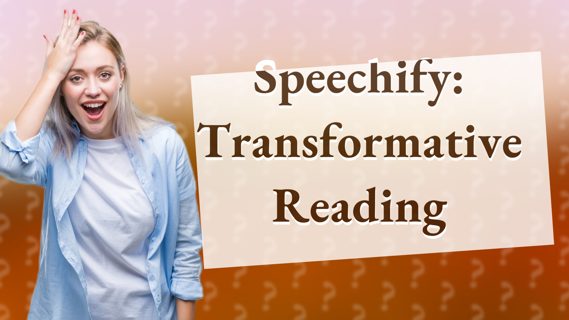 Speechify: Transformative Reading