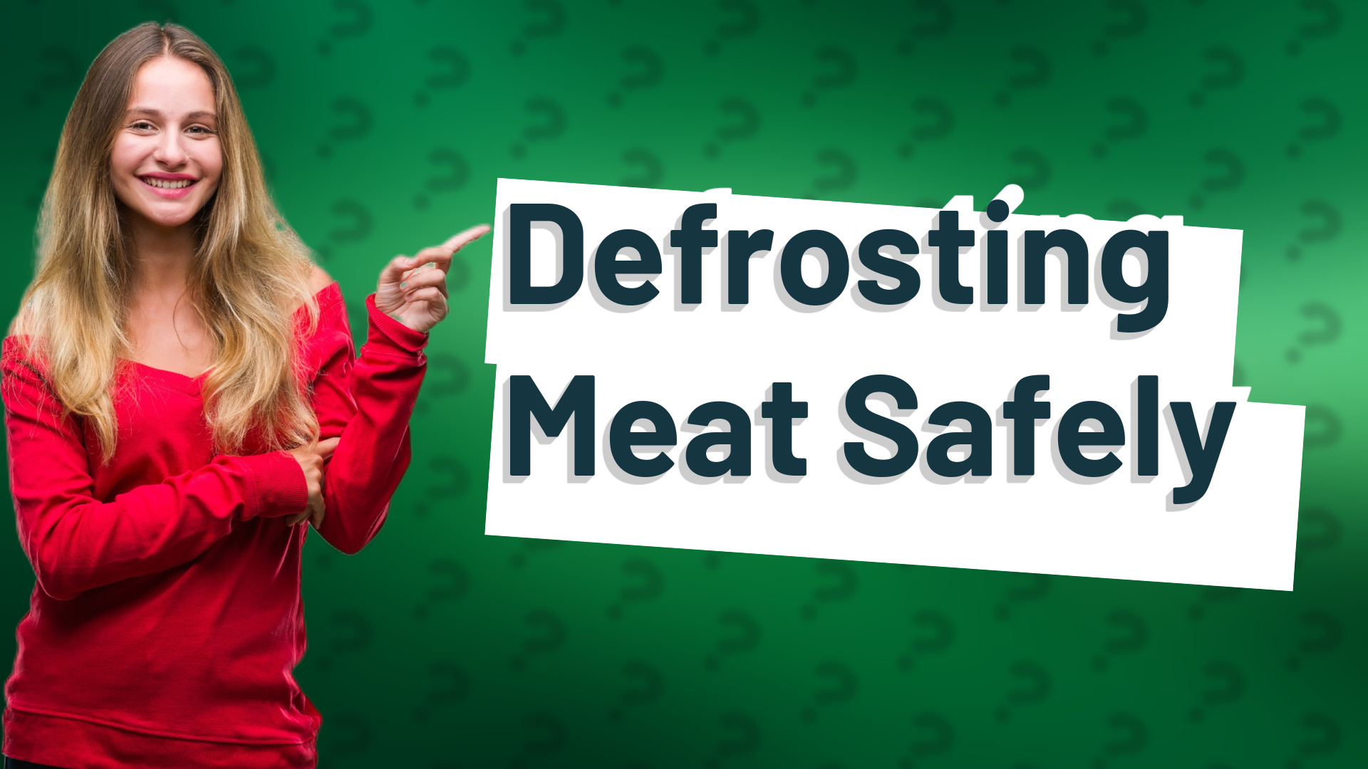 Defrosting Meat Safely