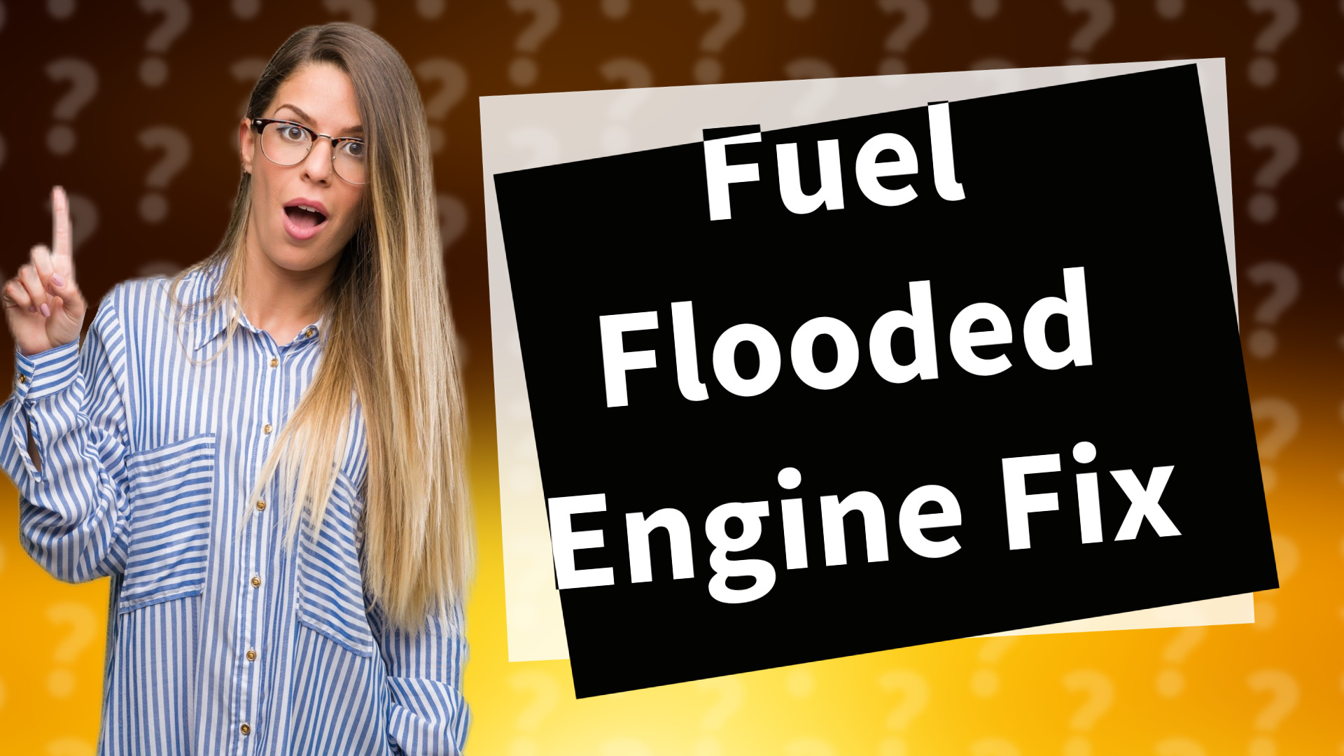 Fuel Flooded Engine Fix