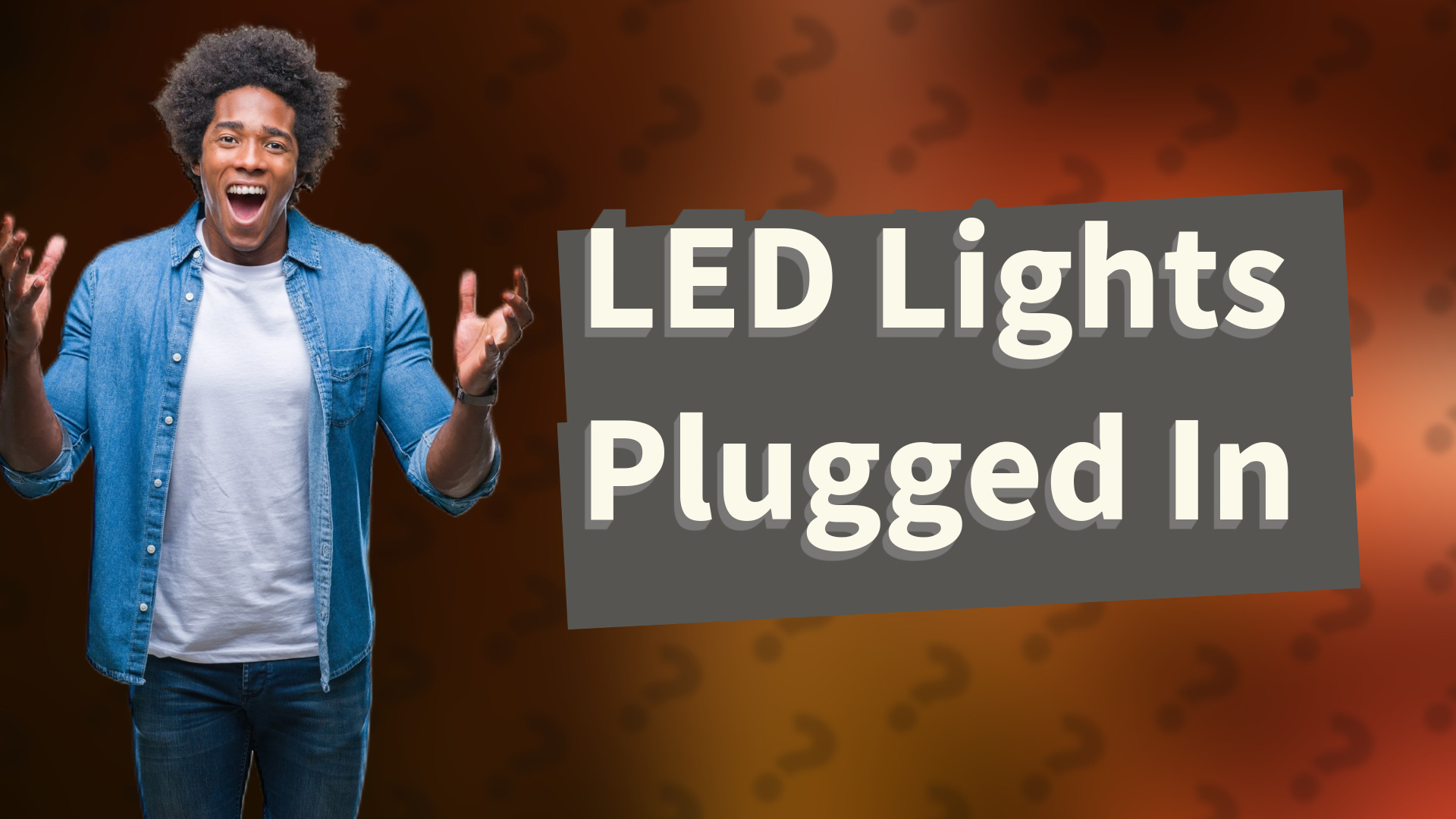LED Lights Plugged In