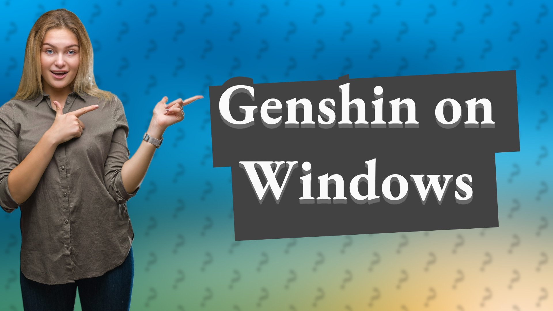 Genshin on Windows