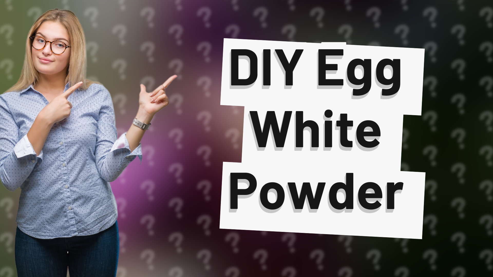DIY Egg White Powder