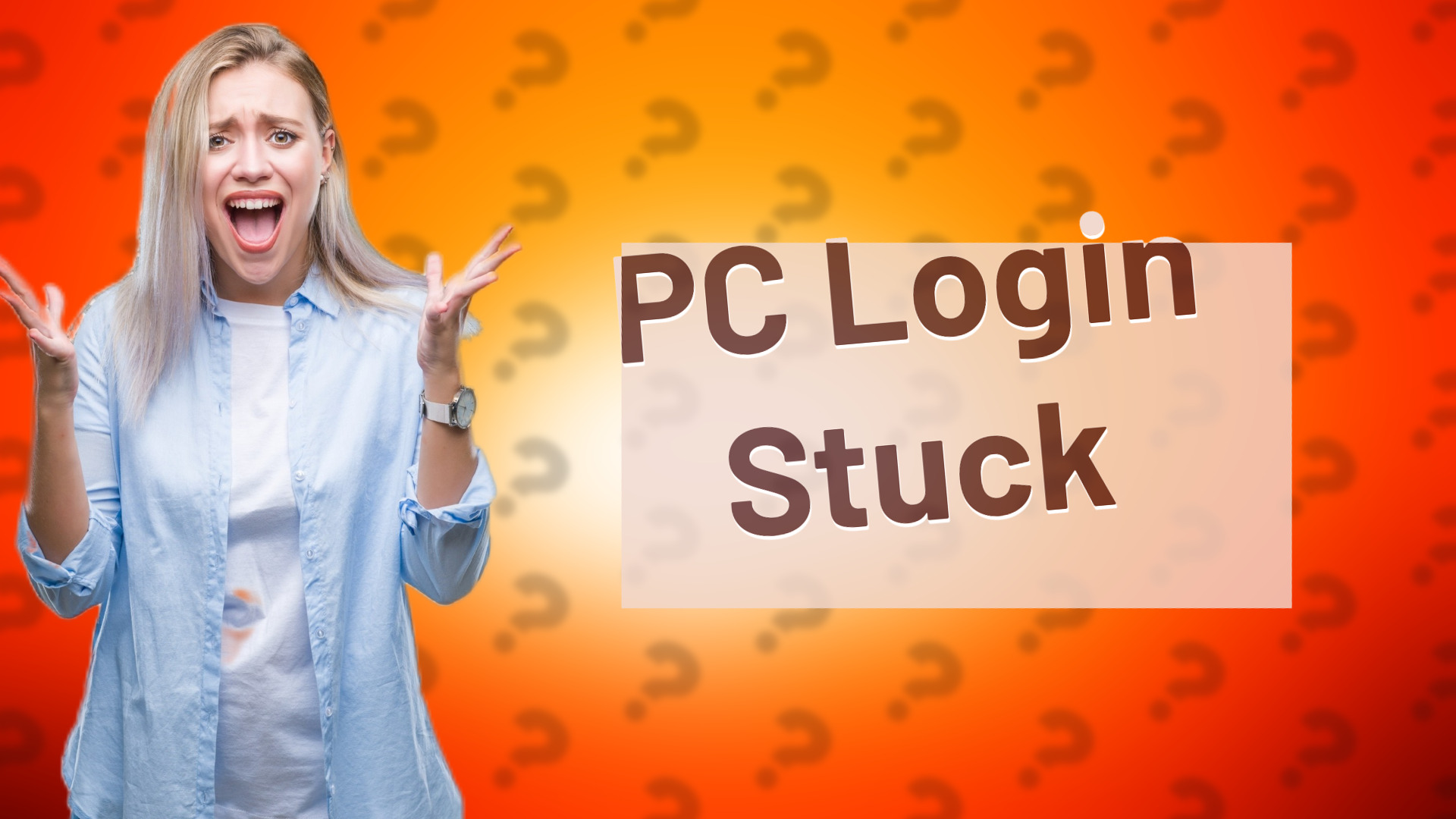 PC Login Stuck