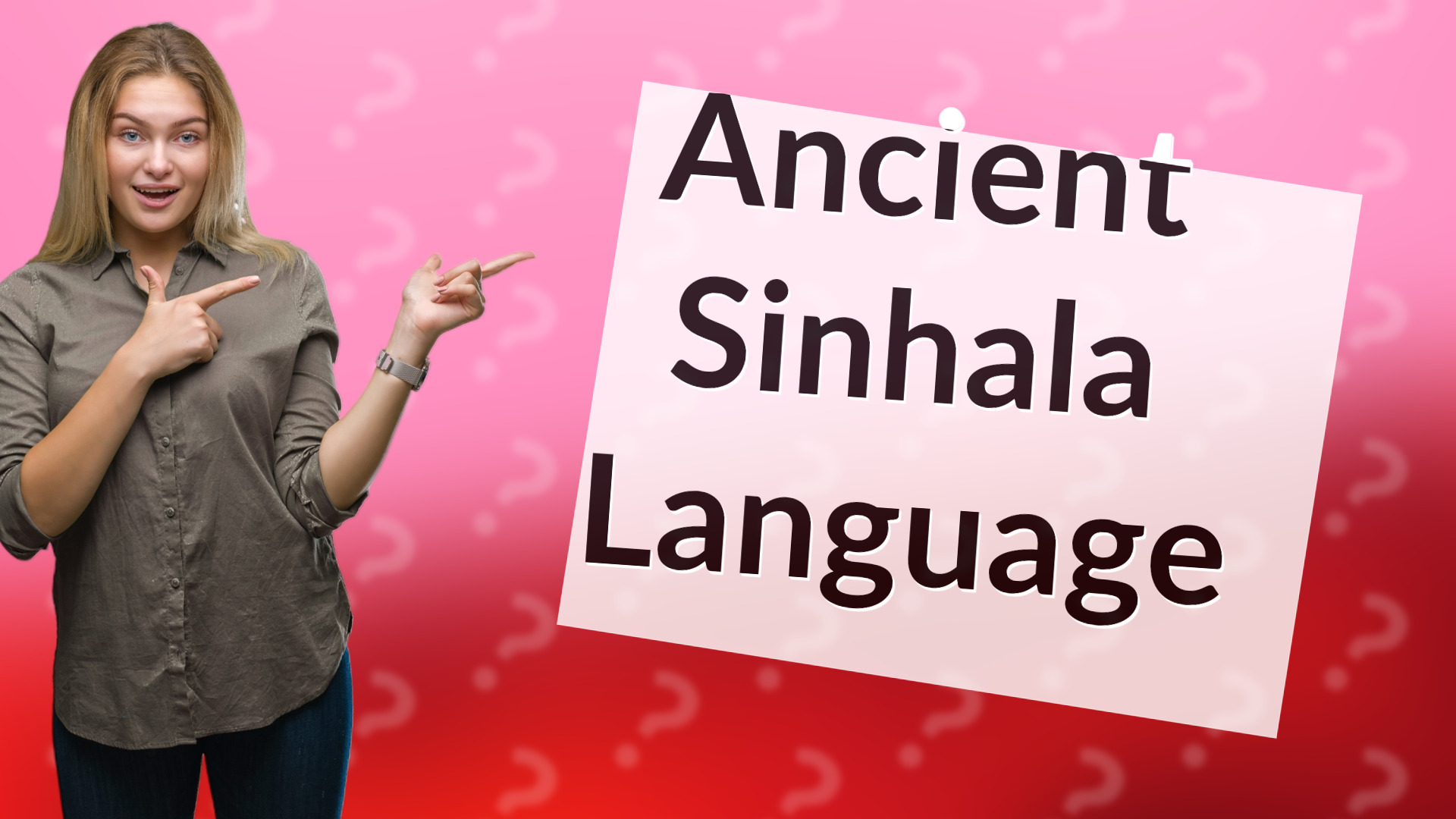 Ancient Sinhala Language